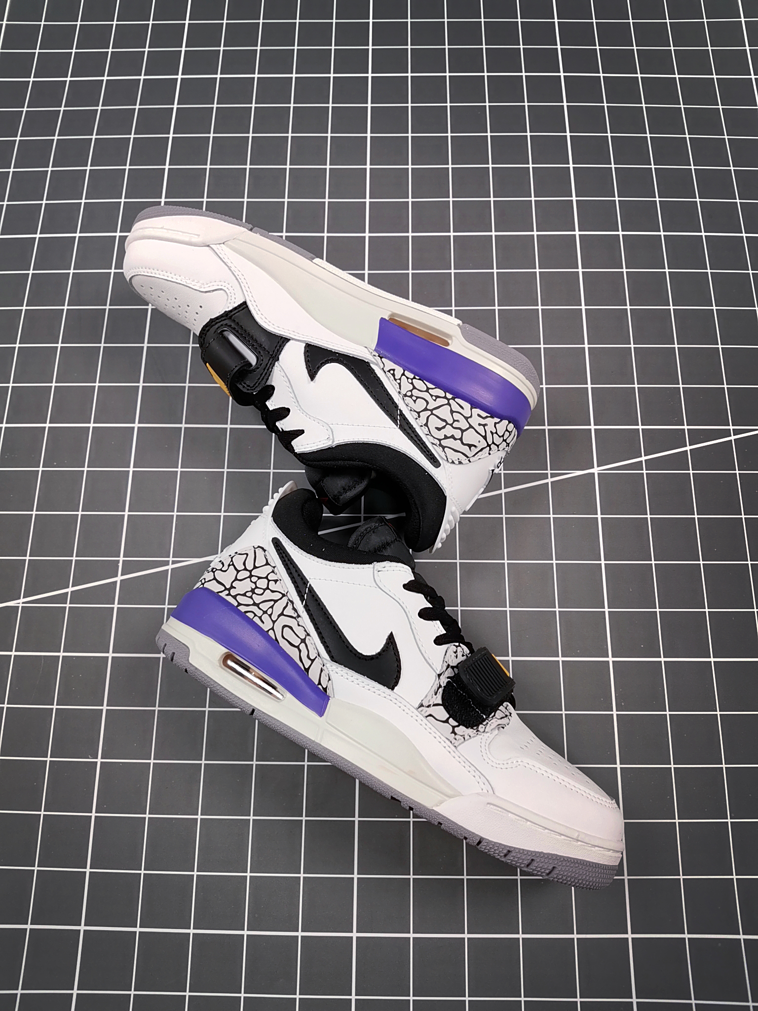 Air Jordan Legacy 312 Low White Cement Purple Black Shoes